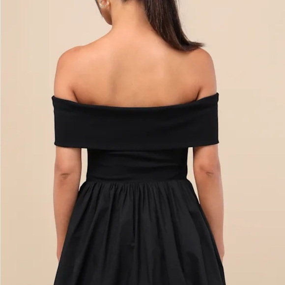 Lulu's Strapless Bubble Black Dress, Size Large, Excellent Condition - Picture 2 of 7